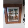 AQUARELLE FORET AU BORD DE L EAU
