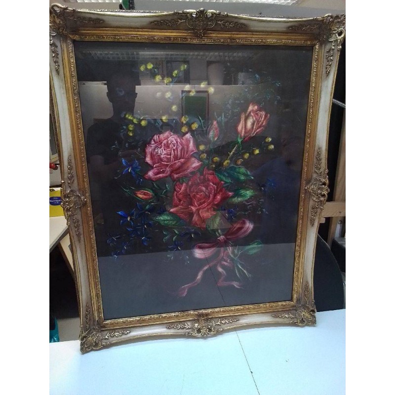 CADRE NATURE MORTE SUR VELOURS LA PIECE