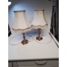LA,MPE SUR PIED METAL DORE LA PIECE