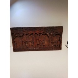 DÉCORATION MURALE BOIS SCULPTÉ 