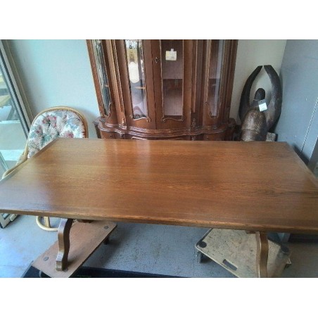 TABLE BOISBMASSIF AVEC ALLONGES