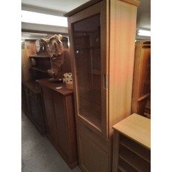 VITRINE MODERNE 2 PORTES 1 TIROIRS