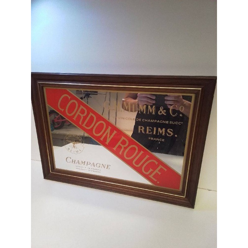 MIROIR PUBLICITAIRE CHAMPAGNE 
