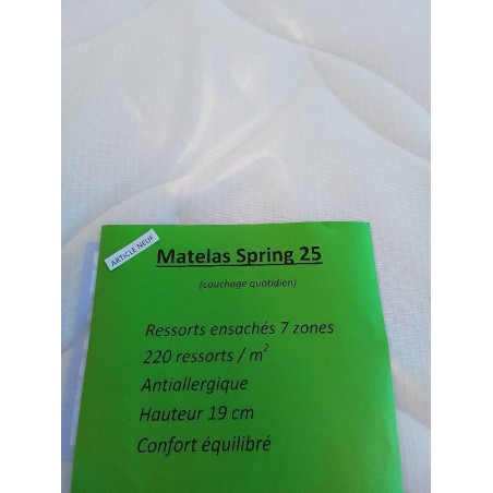 MATELAS SPRING25 140X200