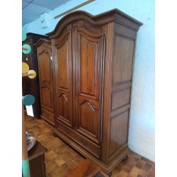 ARMOIRE CHENE MASSIF 2 PORTES 1 TIROIR
