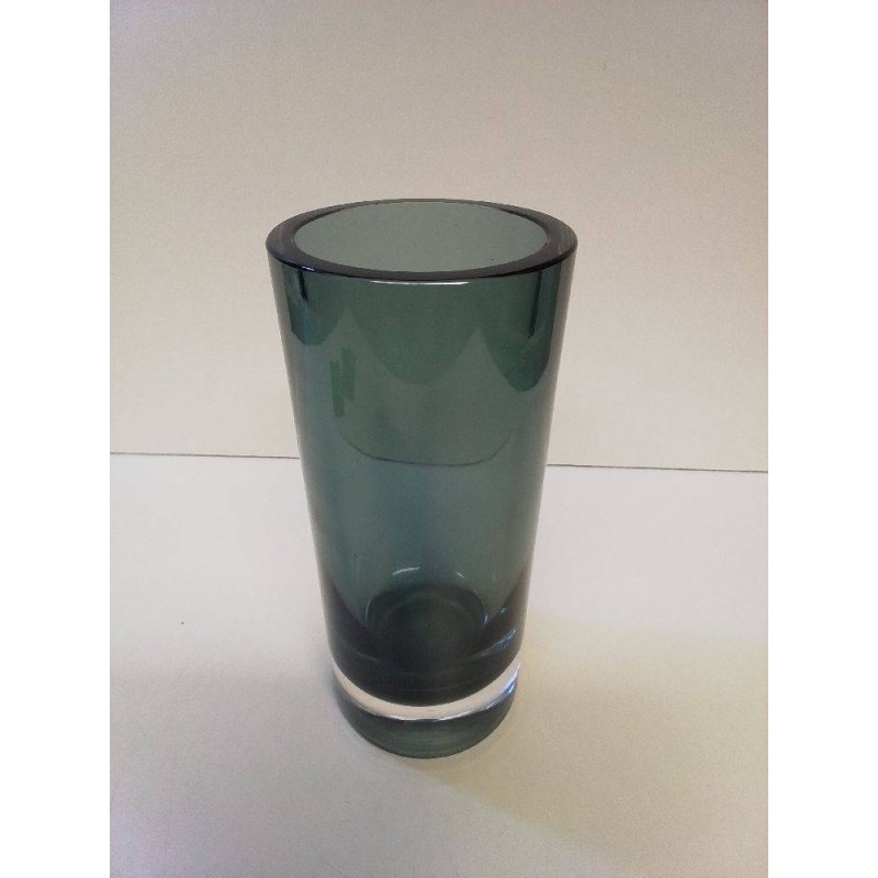 VASE CYLINDRE VERRE FUMÉ 