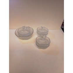 LOT COUPELLES POMMES VERRE