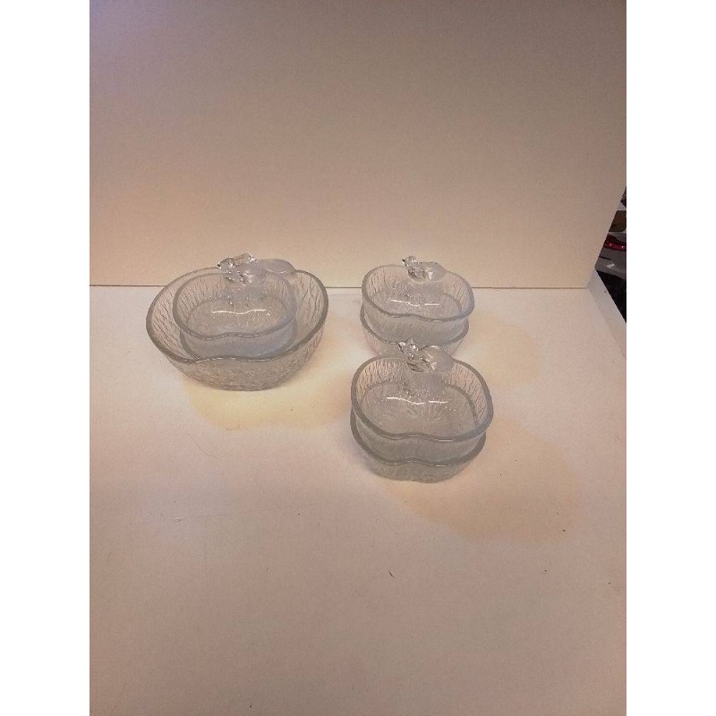 LOT COUPELLES POMMES VERRE