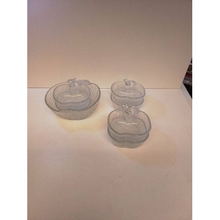 LOT COUPELLES POMMES VERRE