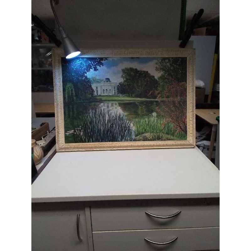 CADRE ETANG AU JARDIN SIGNÉE 