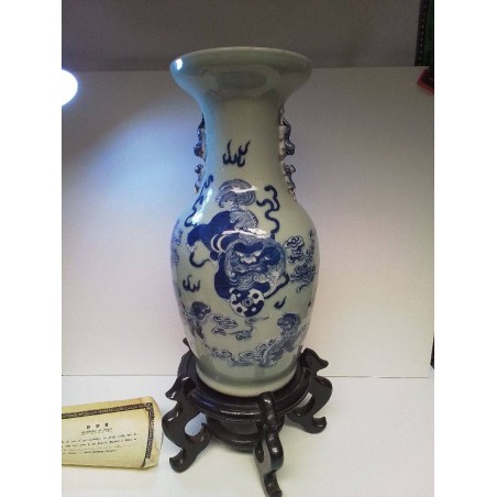 VASE CHINOIS ANCIEN AVEC CERTIFICAT 