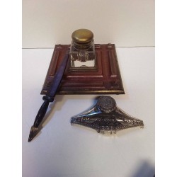 NÉCESSAIRE DE BUREAU ANCIEN 