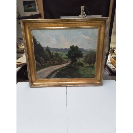HUILE SUR TOILE SIGNÉE HALLEUX 