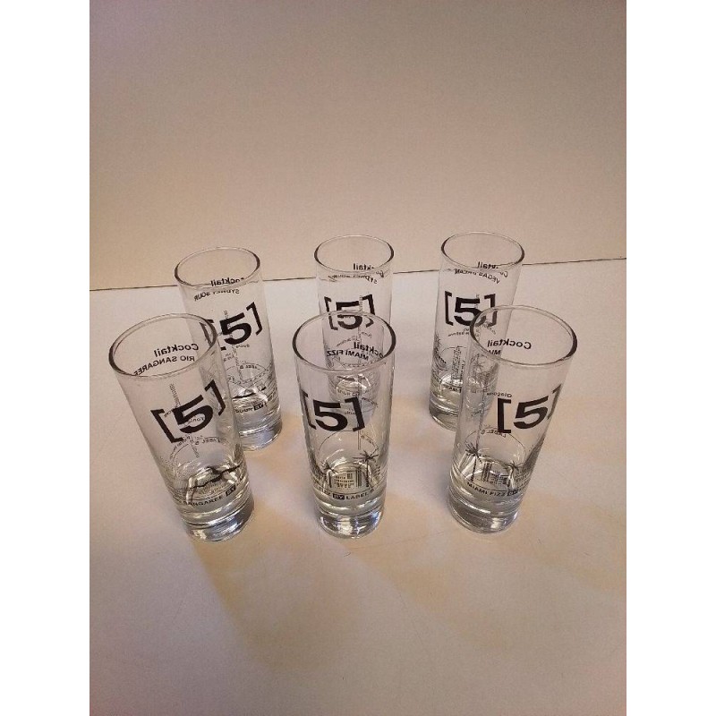 LOT VERRES LABEL 5’
