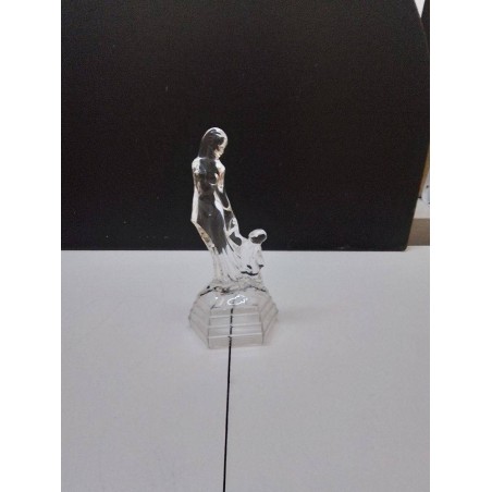 STATUETTE VERRE FEMME ET ENFANT 