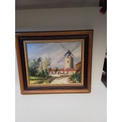HUILE SUR TOILE MOULIN SIGNÉE HARDY