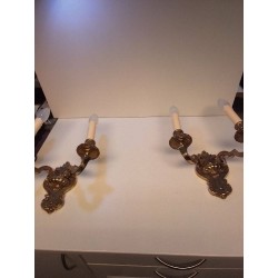 PAIRE DE CHANDELIERS 