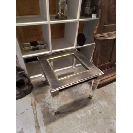 BOUT DE CANAPÉ VINTAGE PIEDS PLEXIGLAS 