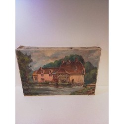 HUILE SUR TOILE ANCIENNE 