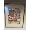 AQUARELLE VUE PARISIENNE 