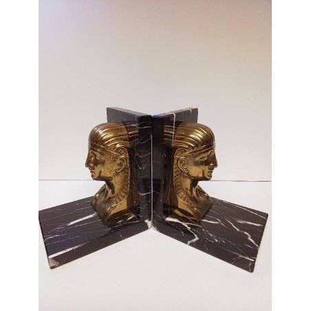 PAIRE DE SERRE-LIVRES ART DÉCO EN BRONZE