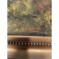 HUILE SUR TOILE ANCIENNE SIGNÉE SERVAIS