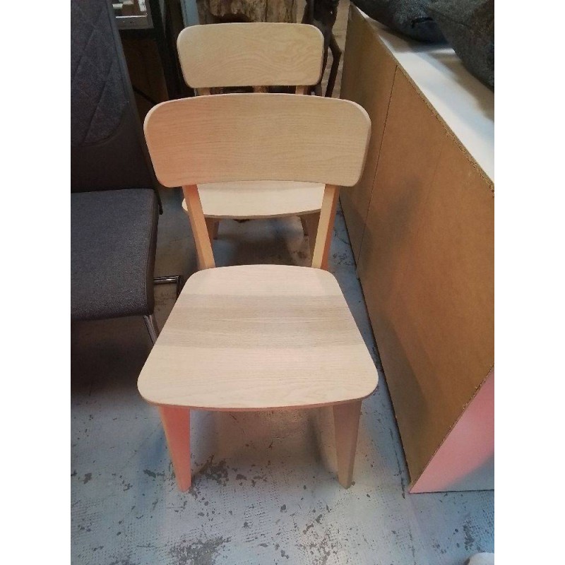 CHAISES MODERNE BOIS CLAIR