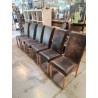 LOT DE 6 CHAISES MODERNE ASPECT ANCIEN 