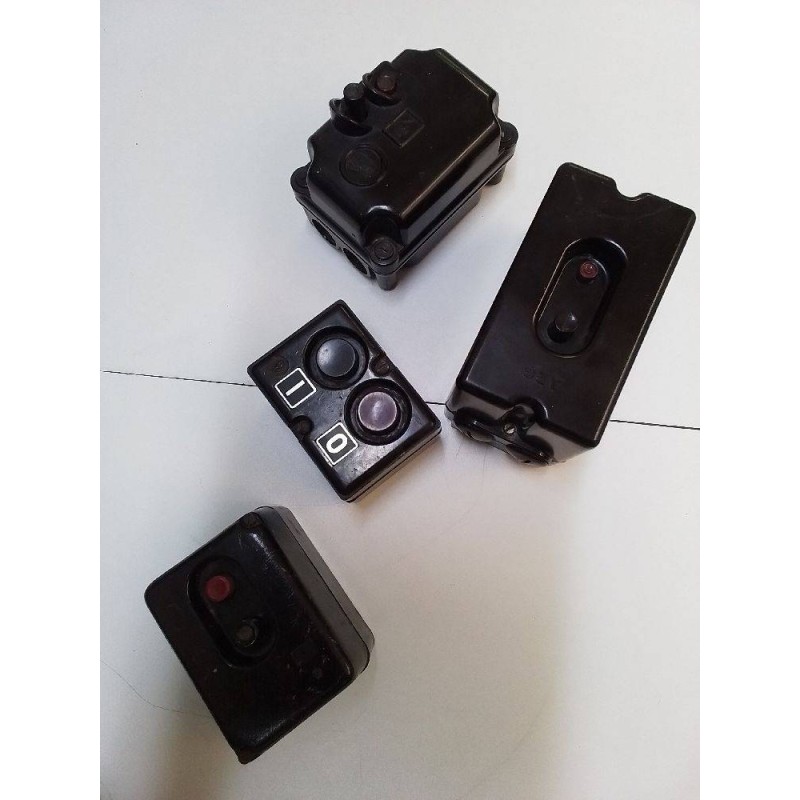 LOT MATÉRIEL ÉLECTRIQUE VINTAGE BAKÉLITE 