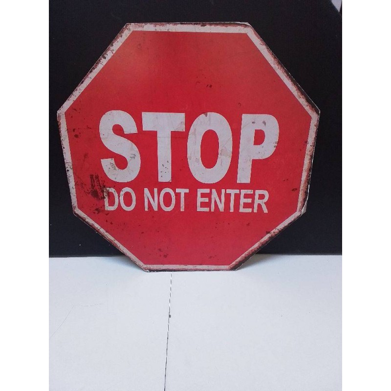 PANNEAU DÉCORATIF STOP 