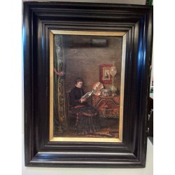 HUILE SUR TOILE SIGNEE LAMME 
