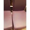 LOT DE 6 CHAISES SIENA MODELE WILLSAU CUIR COULEUR PRUNE *