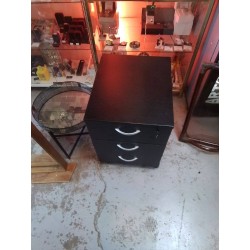 CAISSON BUREAU NOIR 3 TIROIRS