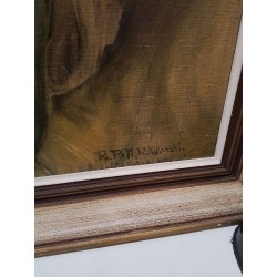 HUILE SUR TOILE VISAGE SIGNEE