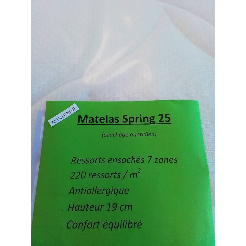MATELAS SPRING25 180X200