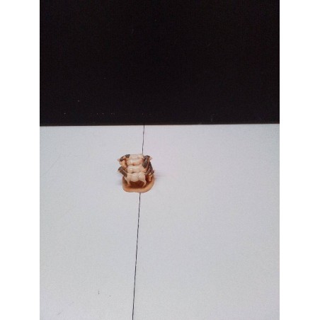 FIGURINE RESINE ET BOIS 4 CHEVAUX