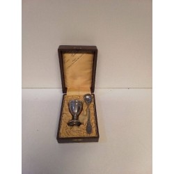 COFFRET DE BAPTEME ARGENTÉ 