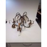 LUSTRE ANCIEN 4 FEUX ET PAMPILLES 