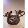 LOT MÉTAL ARGENTÉ  ART DECO VINERS OF SHEFFIELD ANGLAIS 