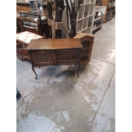 COMMODE STYLE CHIPPENDALE 1 PORTE 3 TIROIRS