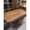 TABLE A VOLETS CHENE CLAIR