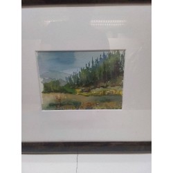 AQUARELLE SIGNÉE GARNETTE WIDDIFIELD 