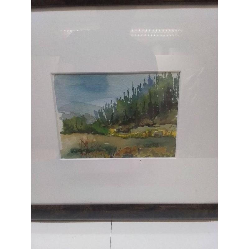 AQUARELLE SIGNÉE GARNETTE WIDDIFIELD 