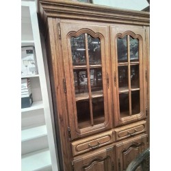 VITRINE 4 PORTES 2 TIROIRS 