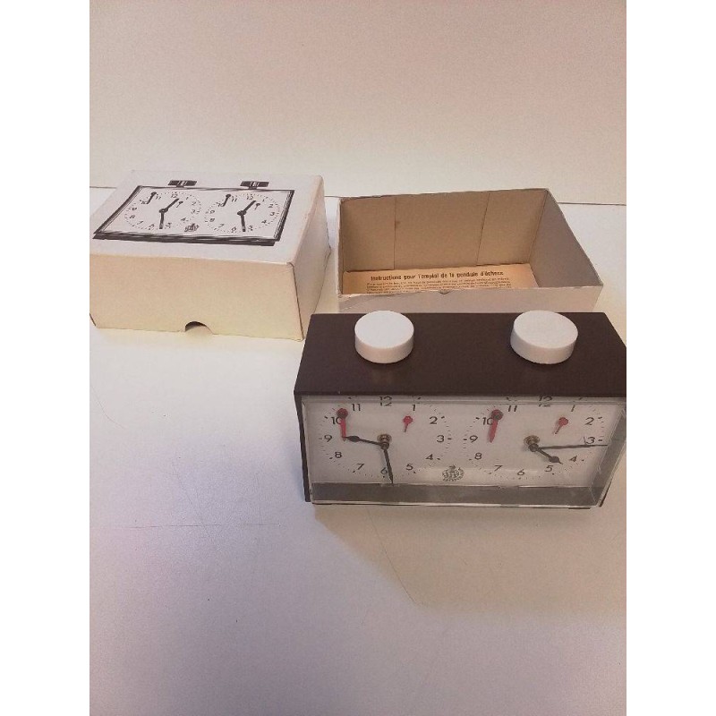 PENDULE D\'ÉCHECS MÉCANIQUE 