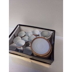 LOT VAISSELLE BORD DORÉ 
