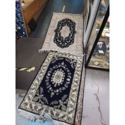 TAPIS TON BLEU ET BEIGE DIVERS 