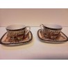 LOT TASSES PORCELAINE ÉGYPTIENNE 