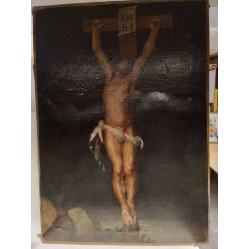 PEINTURE XVIII EME DU CHRIST 