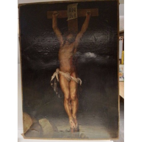 PEINTURE XVIII EME DU CHRIST 